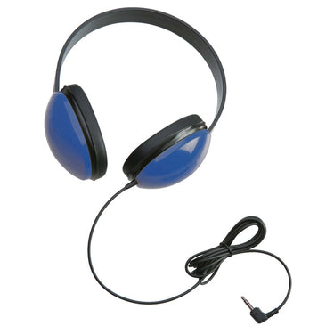 Califone 2800 blue headphones for classrooms, perfect bulk school headphones for education and engaging learning.